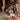 Lainey Beige & Brown Cow Mini Skort- frontal side view