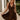 Jasmine Dark Brown Suede Flare Mini Dress- front top view