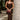 Vanessa Brown Multi Velvet Snake Maxi Dress- front view