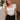 Alaina Ivory Short Sleeve Top- front top view