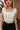 Alaina Ivory Short Sleeve Top- close up top view