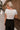 Alaina Ivory Short Sleeve Top- back view