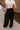 Serena Black Wide Leg Pants- close up back view
