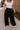 Serena Black Wide Leg Pants- close up front full view