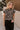 Thea Black & Taupe Leopard Knit Sweater- front top view