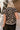Thea Black & Taupe Leopard Knit Sweater- close up back view