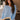 Hayden Blue & Mustard Stripe Sweater- front top view