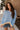 Hayden Blue & Mustard Stripe Sweater- front top view