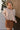 Everlee Mocha & Dark Brown Scallop Sweater- front top view