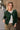 Lydia Forest Green & Gold Buttons Cardigan- front view