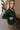 Lydia Forest Green & Gold Buttons Cardigan- close up side view