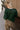 Lydia Forest Green & Gold Buttons Cardigan- back view