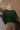 Lydia Forest Green & Gold Buttons Cardigan- back view