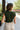 Amara Dark Green Sleeveless Tank- close up back view