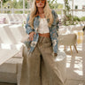 Adalyn Light Denim & Floral Jacket- full body view
