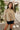 Londyn Light Olive Bubble Jacket- front top view