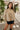 Londyn Light Olive Bubble Jacket- front top view
