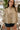 Londyn Light Olive Bubble Jacket- close up top view