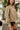 Londyn Light Olive Bubble Jacket- close up side view