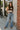 Rowyn Brown & Cream Stripe Knit Bodysuit- full body view