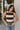 Rowyn Brown & Cream Stripe Knit Bodysuit- front top view