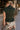 Alora Dark Green Pleated Flare Top- back view