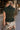 Alora Dark Green Pleated Flare Top- back view