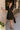 Charlee Black Zip-Up Flare Mini Dress- full body view