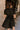 Charlee Black Zip-Up Flare Mini Dress- full back view