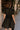 Charlee Black Zip-Up Flare Mini Dress- back view