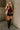 Angelina Burgundy Mock Neck Top- full body view