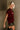 Angelina Burgundy Mock Neck Top- side view