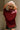Angelina Burgundy Mock Neck Top- back view