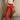 Serena Rust Wide Leg Cuffed Pant- front view