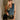 Leila Blue & Gold Buttons Knit Vest- full body view