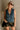 Leila Blue & Gold Buttons Knit Vest- front top view
