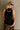 Vera Black Ribbed & Ruffle Tank- front view