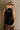 Vera Black Ribbed & Ruffle Tank- front view