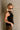 Vera Black Ribbed & Ruffle Tank- side view
