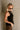 Vera Black Ribbed & Ruffle Tank- side view