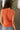 Leila Orange & Gold Buttons Knit Vest- close up back view