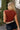 Amara Rust Sleeveless Tank- close up back view