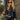 Lena Dark Denim Pleated Flare Long Sleeve Top- front top view