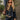 Lena Dark Denim Pleated Flare Long Sleeve Top- front top view