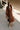 Adeline Brown Long Sleeve Midi Dress - full front view