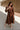 Adeline Brown Long Sleeve Midi Dress - full body view