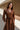 Adeline Brown Long Sleeve Midi Dress - upper body front view