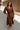 Adeline Brown Long Sleeve Midi Dress - front view