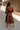 Adeline Brown Long Sleeve Midi Dress - full back view