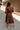 Adeline Brown Long Sleeve Midi Dress - full back view